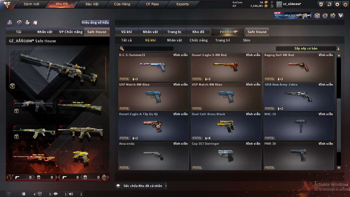 shop acc cf uy tin gia re